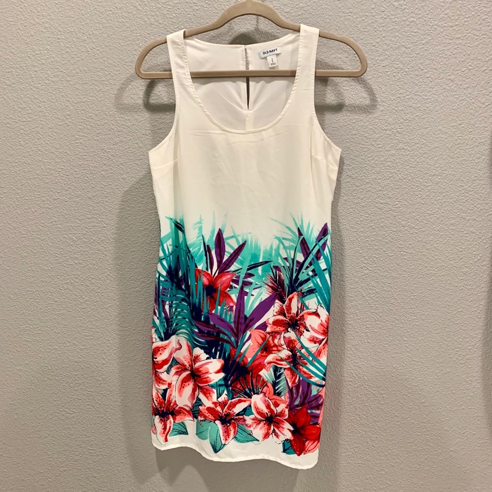 Old Navy Sleeveless Printed Sheath Dress NWOT